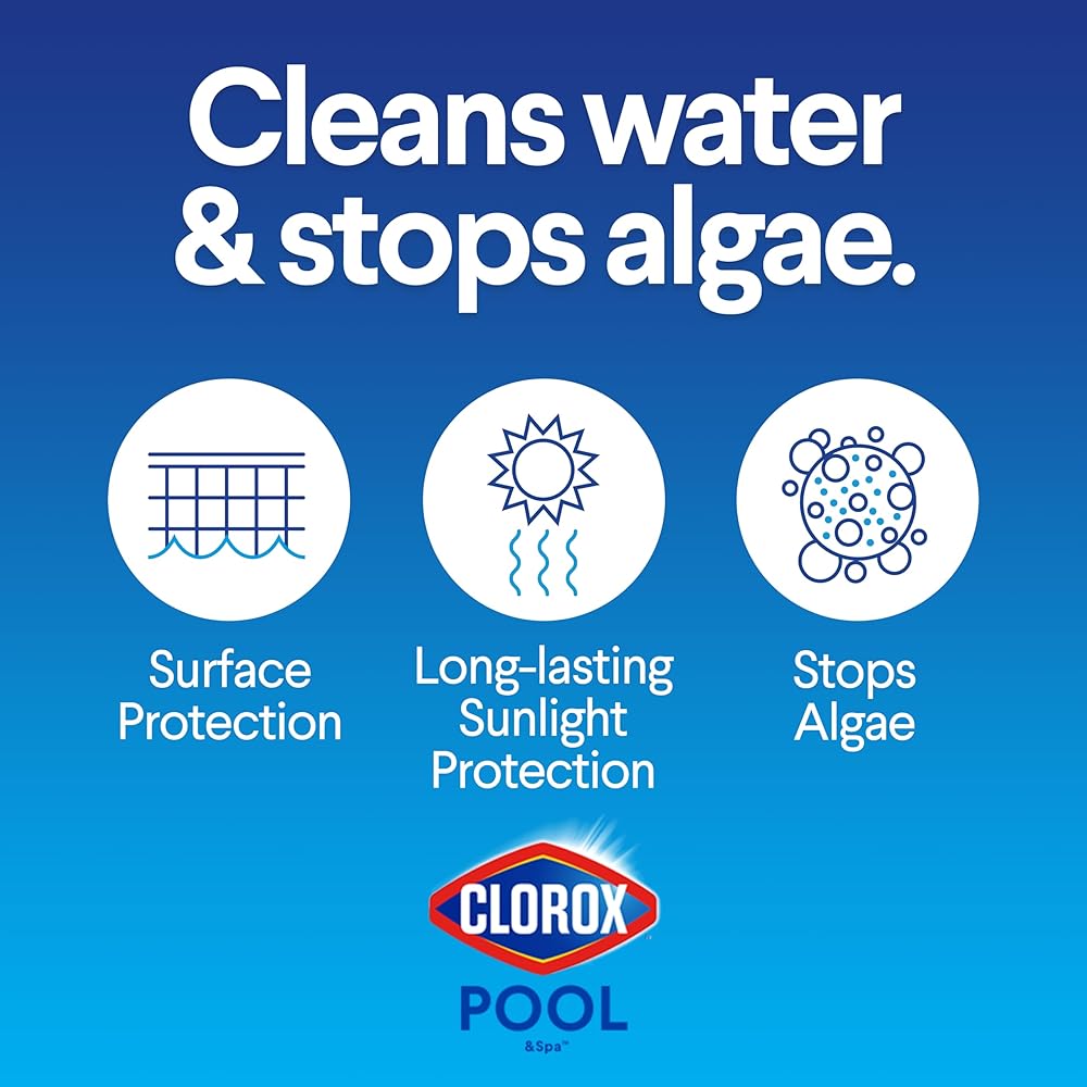 : Clorox® Pool&Spa™ XtraBlue 3” Swimming Pool Chlorinating Tablets, Kills Bacteria & Stops Algae (25 LB) : Patio, Lawn & Garden