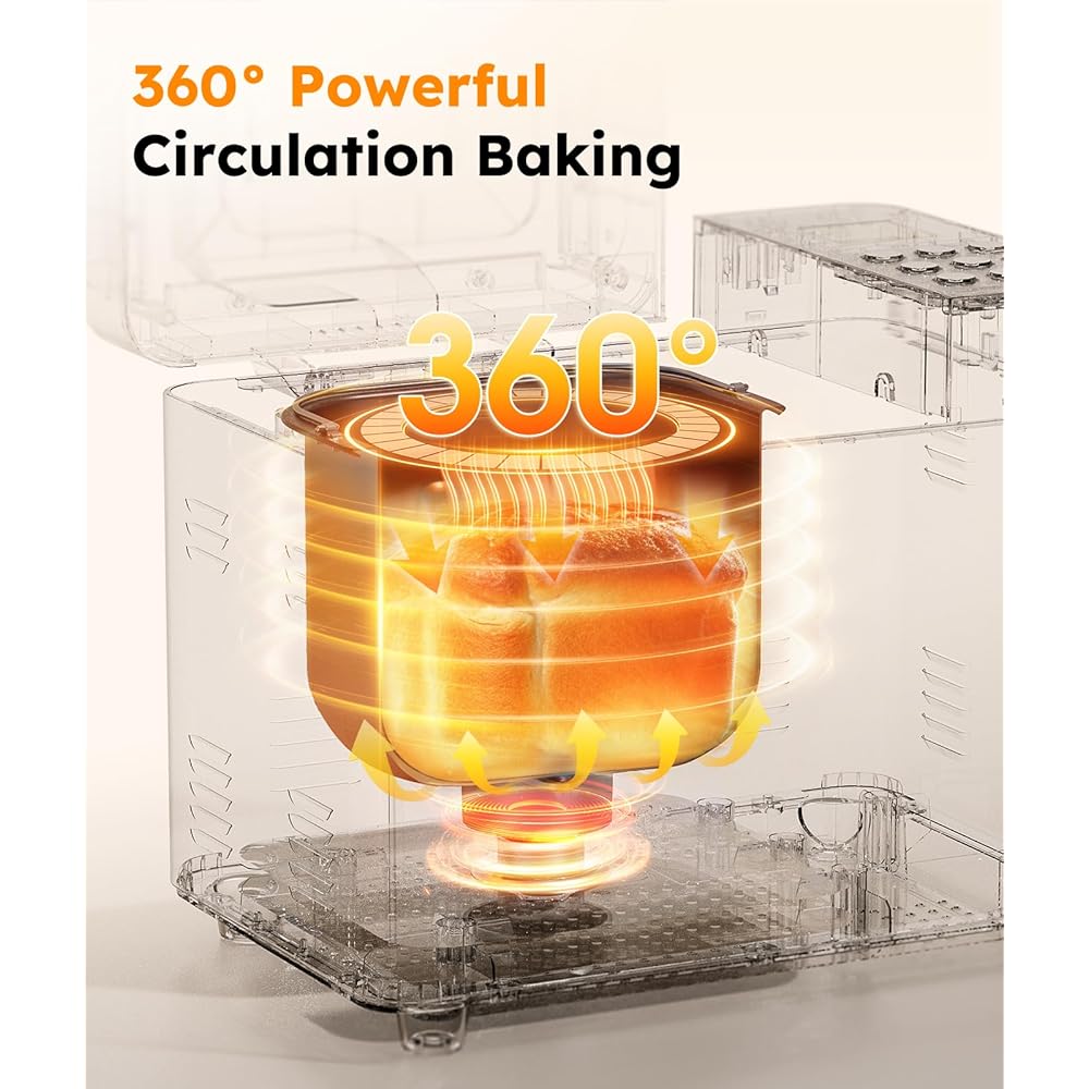 2LB Bread Maker Machine, OSIPOTO 17 in 1 Automatic Stainless Steel Bread Machine, Non-stick, Beginner-Friendly Controls, 15 Hour Timer, Easy to Clean Low Noise, High Success Rate for Homemade Bread: Home & Kitchen