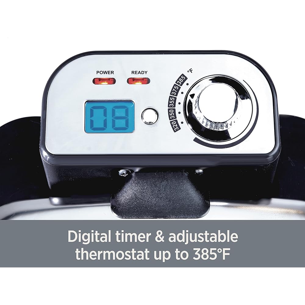 All-Clad Electric Deep Fryer with Basket and Lid, Stainless Steel Deep Fryer for Home Use, 1700W, Dishwasher Safe: Home & Kitchen