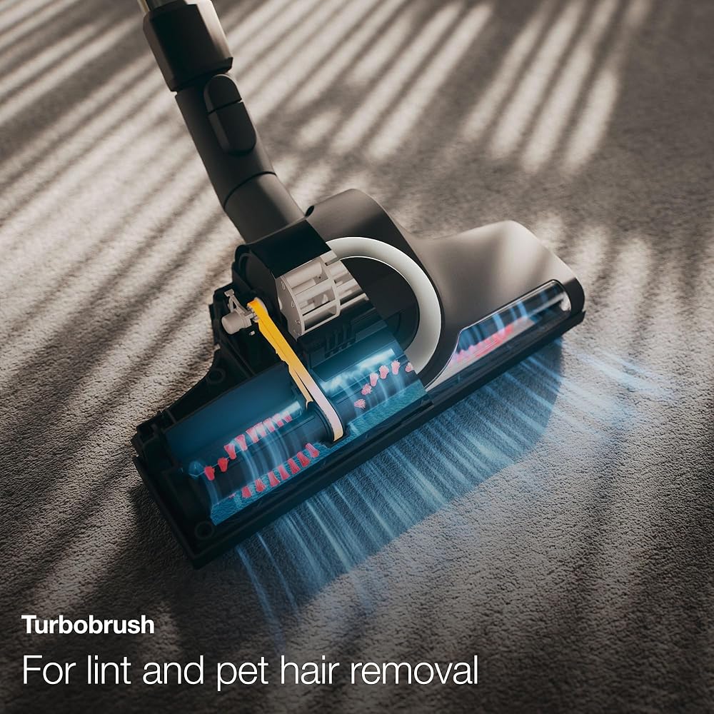 - Miele Classic C1 Turbo Team Bagged Canister Vacuum, Tech Blue - Portable, Household