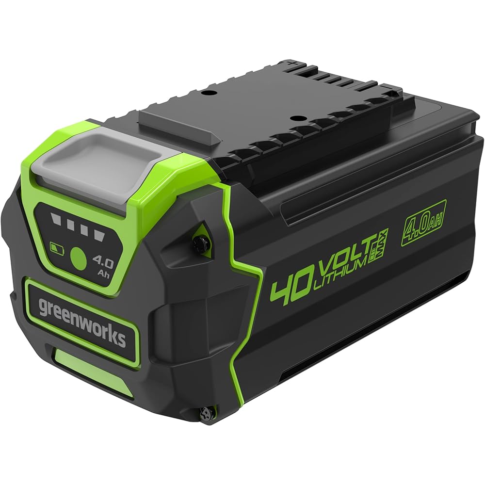 Greenworks 40V 4.0Ah Lithium-Ion Battery (Genuine Greenworks Battery / 75+ Compatible Tools) : Patio, Lawn & Garden