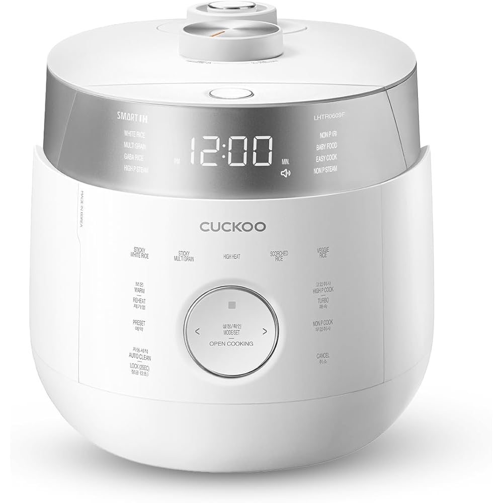 CUCKOO 6-Cup Uncooked / 12-Cup Cooked Induction Heating Twin Pressure Rice Cooker, 16 Menu Modes, Multi-Language Voice Guide, Versatile Grain Multi-Cooker & Pressure Cooker (CRP-LHTR0609FW): Home & Kitchen