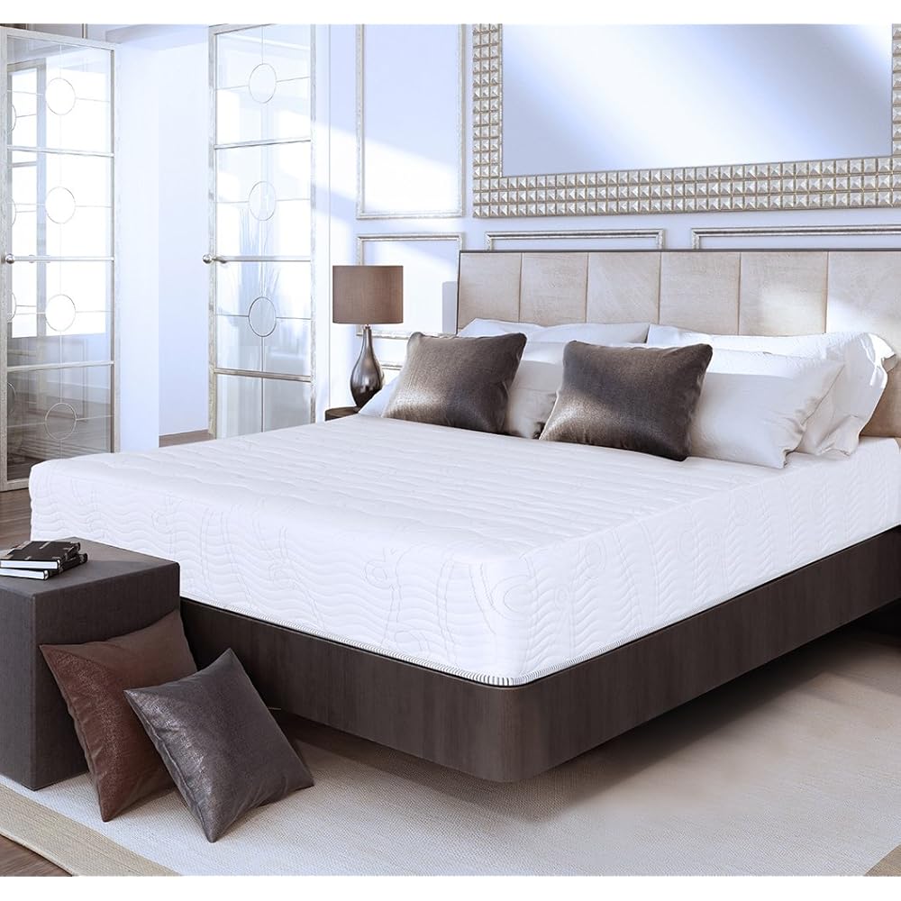 Olee Sleep Queen Mattress, 10 Inch Support Cloud Hybrid Mattress, Gel Infused Memory Foam, Pocket Spring for Support and Pressure Relief, CertiPUR-US Certified, Bed-in-a-Box, Soft, Queen Size : Home & Kitchen