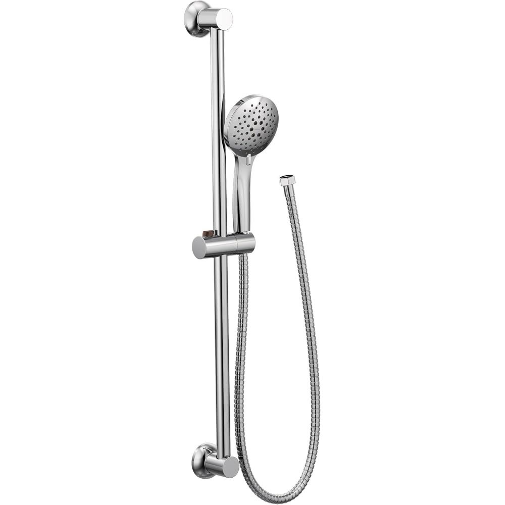 Moen Chrome Eco-Performance 5-Function Handheld Shower with 30-Inch Slide Bar and 69-Inch Hose, 3558EP -
