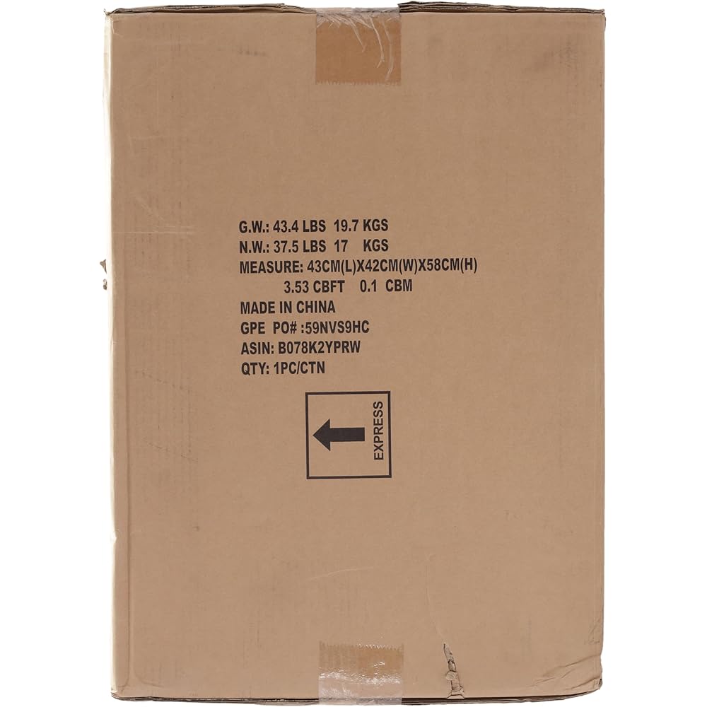 Amazon Basics Steel Home Security Electronic Safe with Programmable Keypad Lock for Documents, Jewelry, Valuables, 1.8 Cubic Feet, Black, 13.8