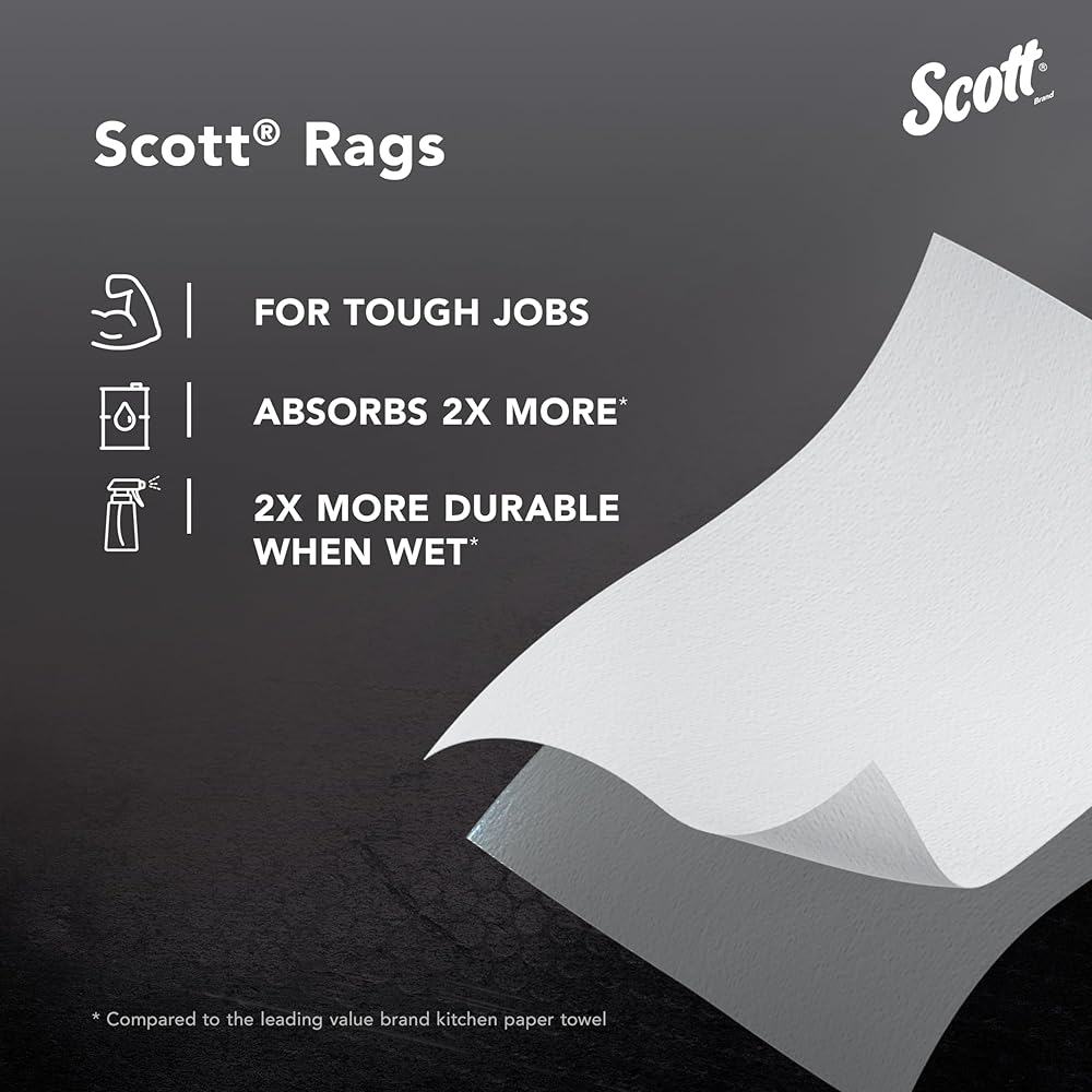 Scott® Rags In A Box™ (75260), All-Purpose Towels, Large 9