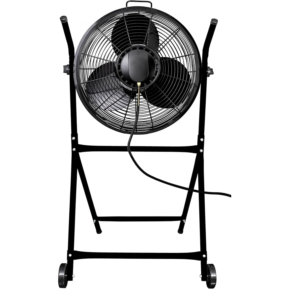 Air King 9219 18-Inch Industrial Grade High Velocity Roll-About Stand with Fan,Black : Home & Kitchen