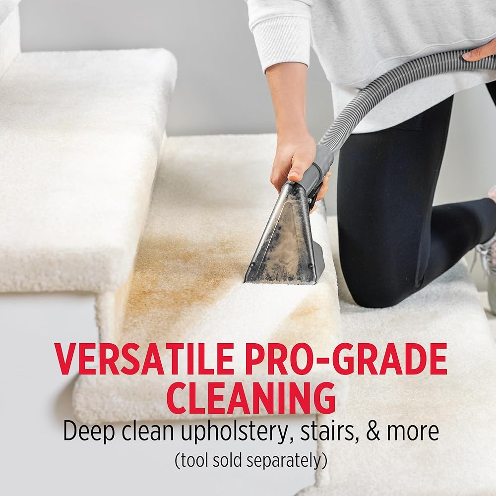 Rug Doctor Mighty Pro X3 Commercial Carpet Cleaner – Large Red Pet Pack, Includes 48 oz. Pet Carpet Cleaner Solution, Commercial Carpet Cleaning Machine, Powerful One Pass Cleaning System