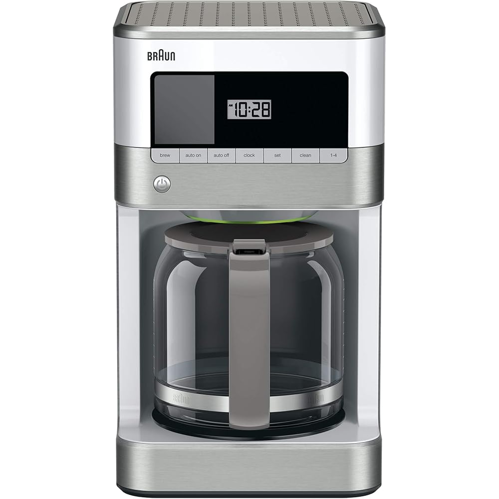 Braun KF6050WH BrewSense Drip Coffee Maker, White: Home & Kitchen