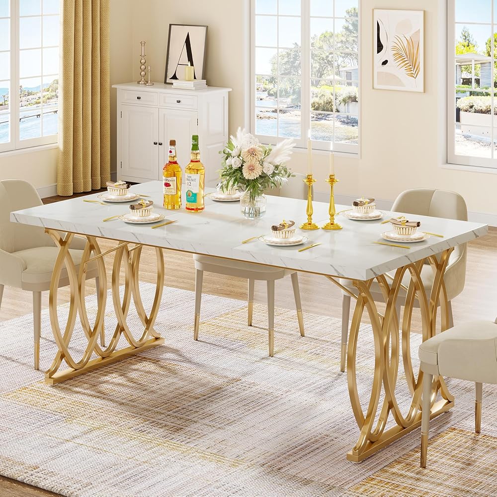 - Tribesigns Modern Dining Table, 63