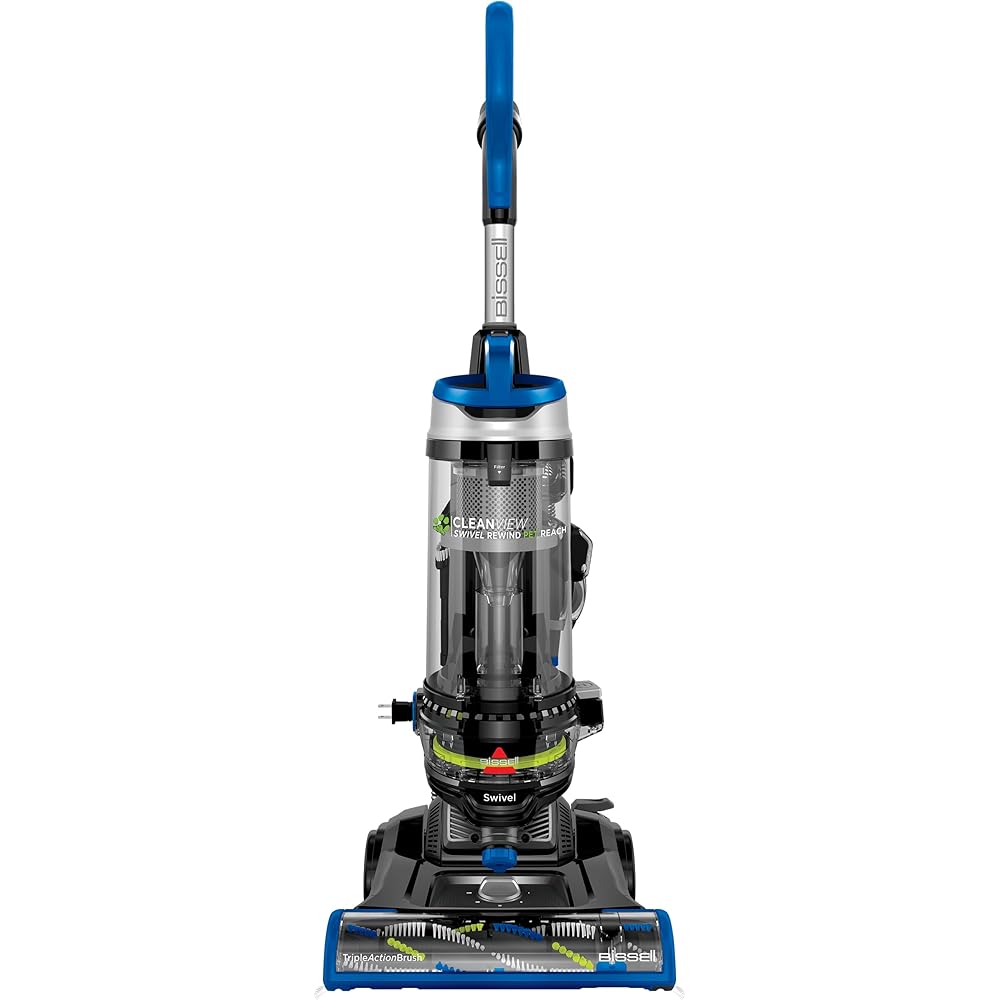 - Bissell CleanView Swivel Rewind Pet Reach Vacuum Cleaner, with Quick Release Wand, Swivel Steering and Automatic Cord Rewind, 3197A (Color May Vary)