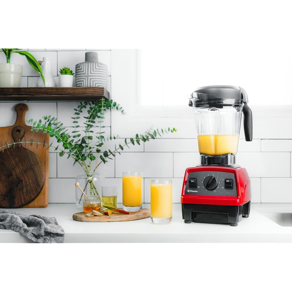 Vitamix Explorian Blender, Professional-Grade, 64 oz. Low-Profile Container, Red (Renewed Premium): Home & Kitchen