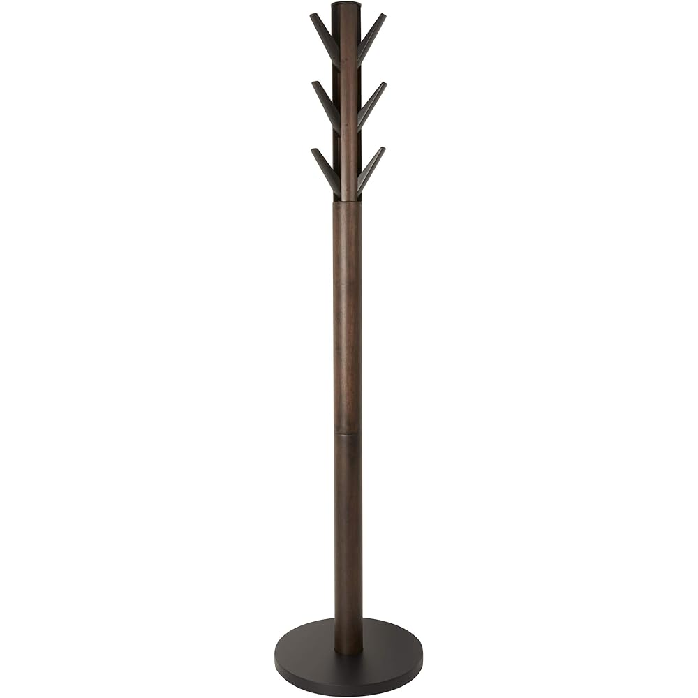 Umbra Flapper Coat Rack, Clothing Hanger, Umbrella Holder, and Hat Organizer, Great for Entryway, Black/Walnut (320361-048) : Home & Kitchen
