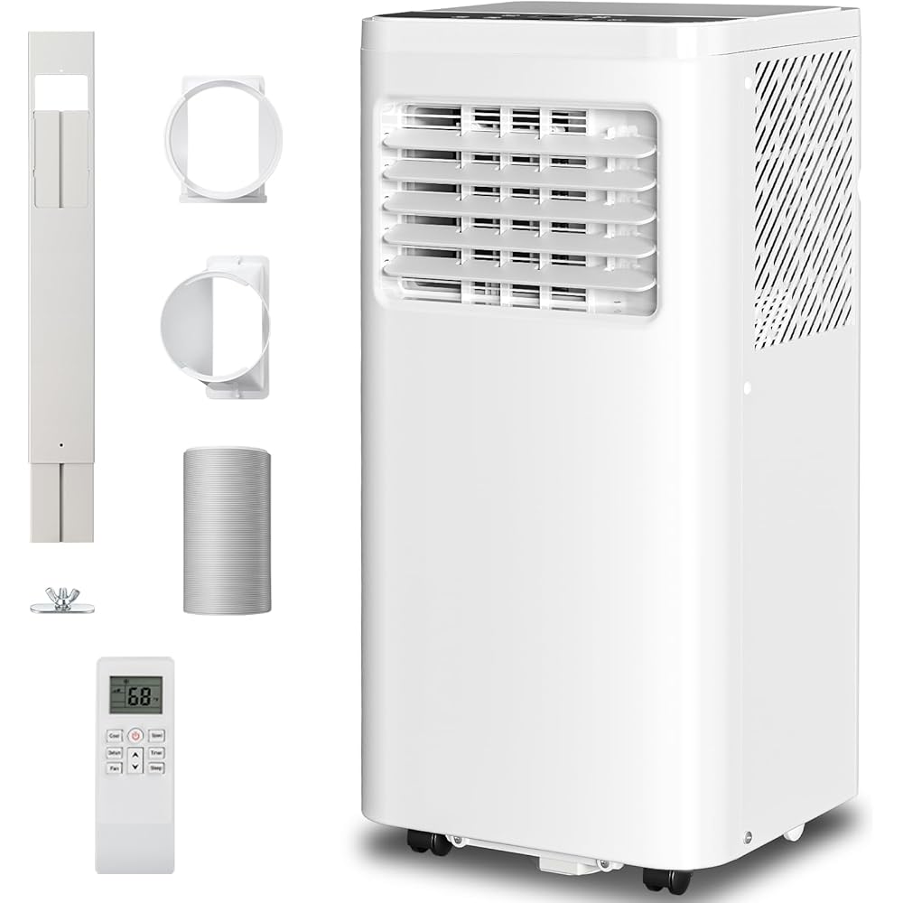3-in-1 Portable Air Conditioners,10000BTU Portable AC Units Cools 450 Sq.Ft. with 24H Timer Remote Control,Easy Install Kit for Bedroom, Office, Dorm : Home & Kitchen