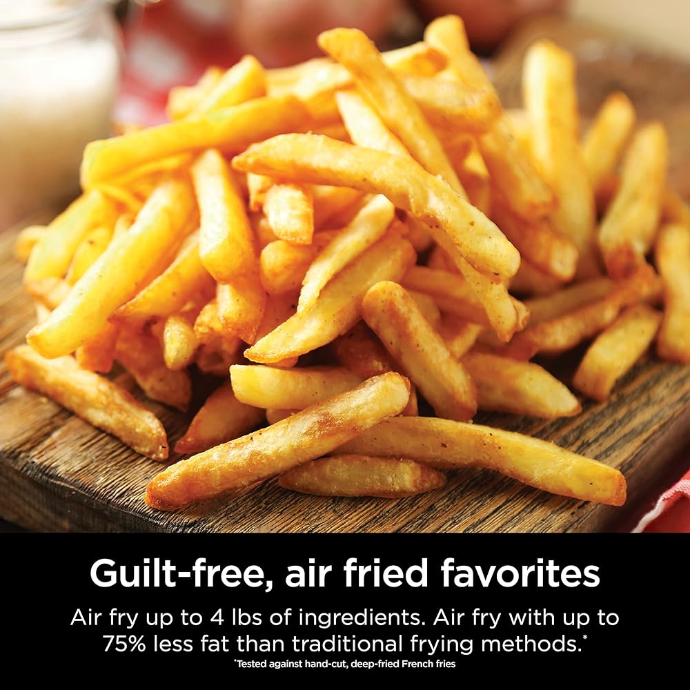 Ninja, Toaster Oven, Air Fryer, Thermometer, Toaster Oven Air Fryer Combo, Stainless Steel, Quick meals, Fries, Frozen Food, Air Fry, Dehydrate, Reheat, 13-in-1, Less Oil, Flip Away Oven, Foodi, SP351: Home & Kitchen