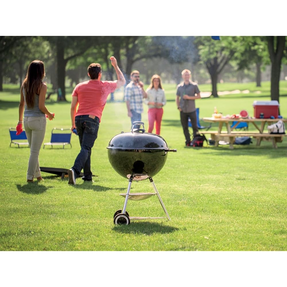 Weber Original Kettle Charcoal Grill for Outdoor Cooking and Barbecue, 22-Inch, Black : Patio, Lawn & Garden