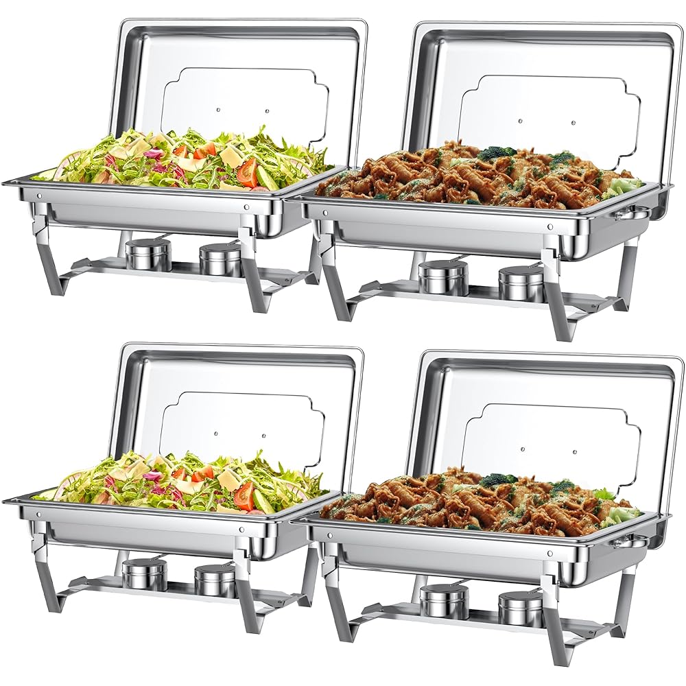 Chafing Dishes for Buffet Set – Chafers for Catering & Buffet Warmers with Lids | Serving Food Warmer & Chafers Servers Sets: Home & Kitchen