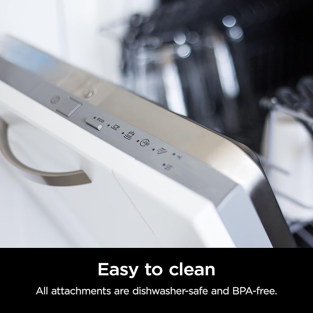 Ninja Hand Mixer, Immersion Blender, Foodi Power Mixer System, 750-Peak-Watt Handheld Emulsion Blender & Electric Hand Mixer Combo With Whisk, Beaters & 3-Cup Blending Vessel,120 volts, Black CI101: Home & Kitchen