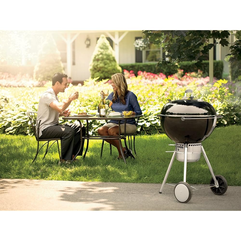 : Weber Master-Touch Charcoal Grill for Outdoor Cooking and Barbecue, 22-Inch, Black : Patio, Lawn & Garden