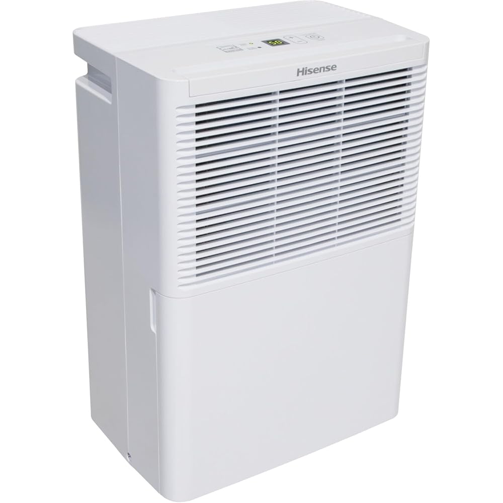 - Hisense Energy Star 25-Pint Portable Dehumidifier with Auto-Shutoff, Home Dehumidifier and Moisture Absorber For Basement, Garage, Living Room in White