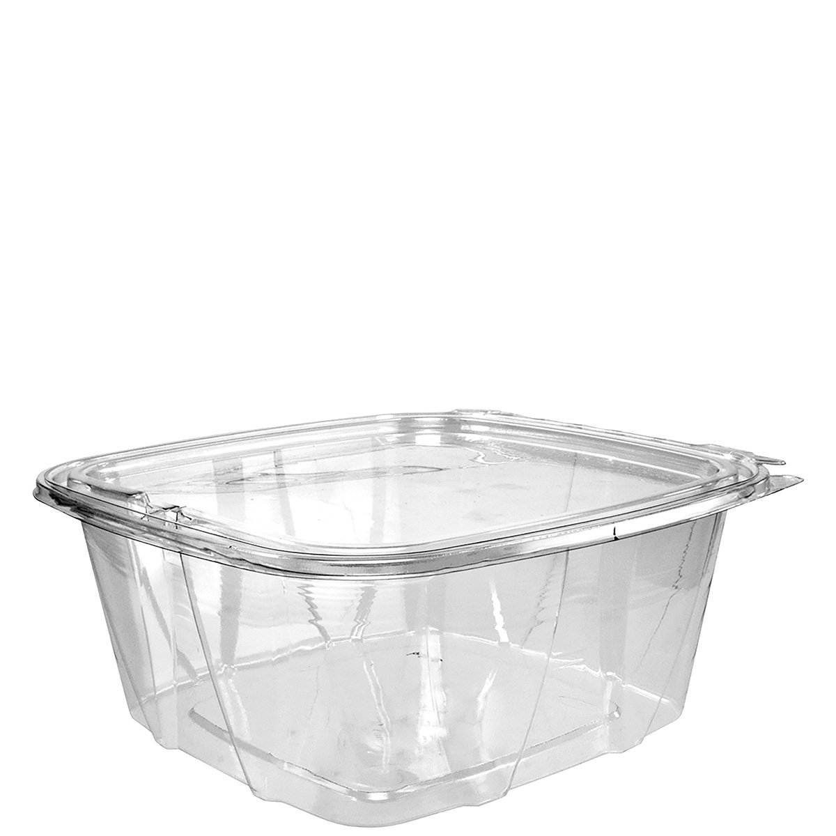 Dart CH64DEF 64 oz Tamper-Resistant Clear Hinged Container with Flat Lid (Case of 200) : Industrial & Scientific