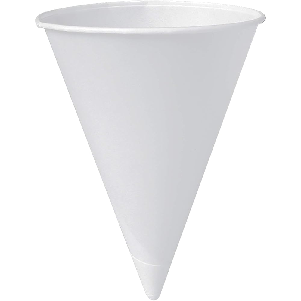 Solo 6RB-2050 6 oz White Paper Cone Cups (Case of 5000) : Health & Household