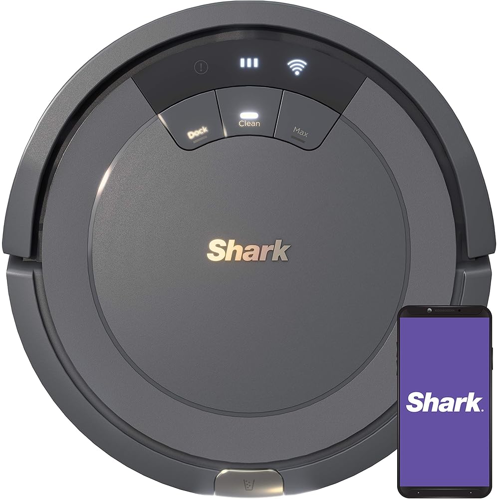 - Shark AV753 ION Robot Vacuum, Tri-Brush System, Wifi Connected, 120 Min Runtime, Works with Alexa, Multi Surface Cleaning, Grey