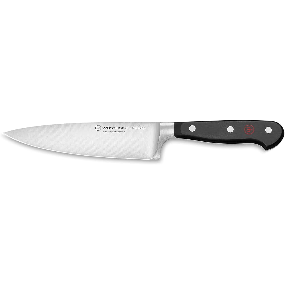 WÜSTHOF Classic 6” Chef’s Knife, Black: Home & Kitchen