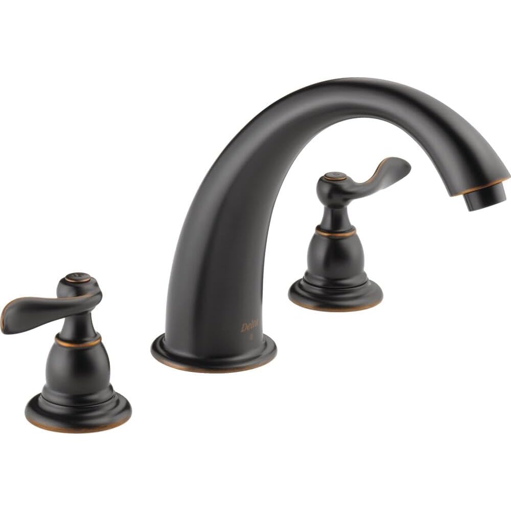 Delta Faucet Windemere Roman Tub Faucet - BT2796-OB - Bathroom Tub Faucet & Handles Set - Bathroom Accessories - Oil Rubbed Bronze (Valve Sold Separately) - Tub Filler Faucets -