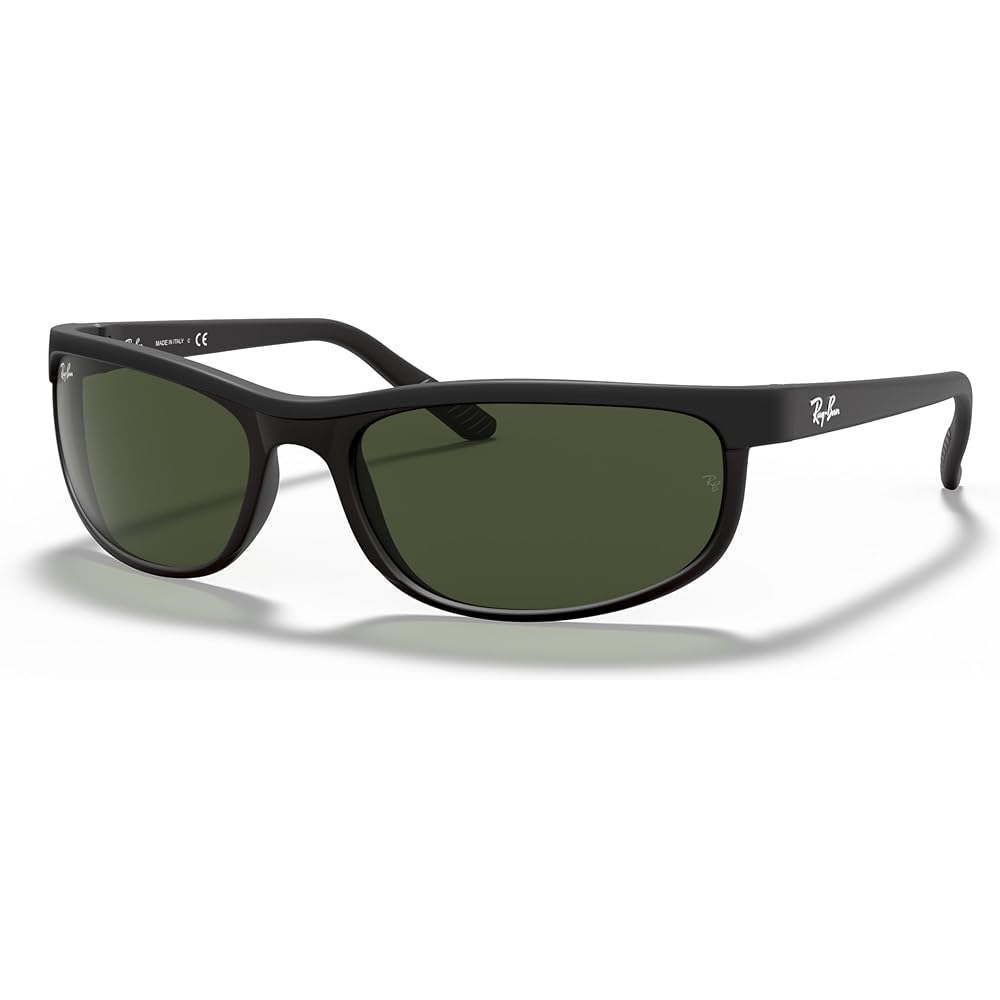 Ray-Ban Men's RB2027 Predator 2 Rectangular Sunglasses, Black/Matte Black/G-15 Green, 62 mm : Ray Ban: Clothing, Shoes & Jewelry