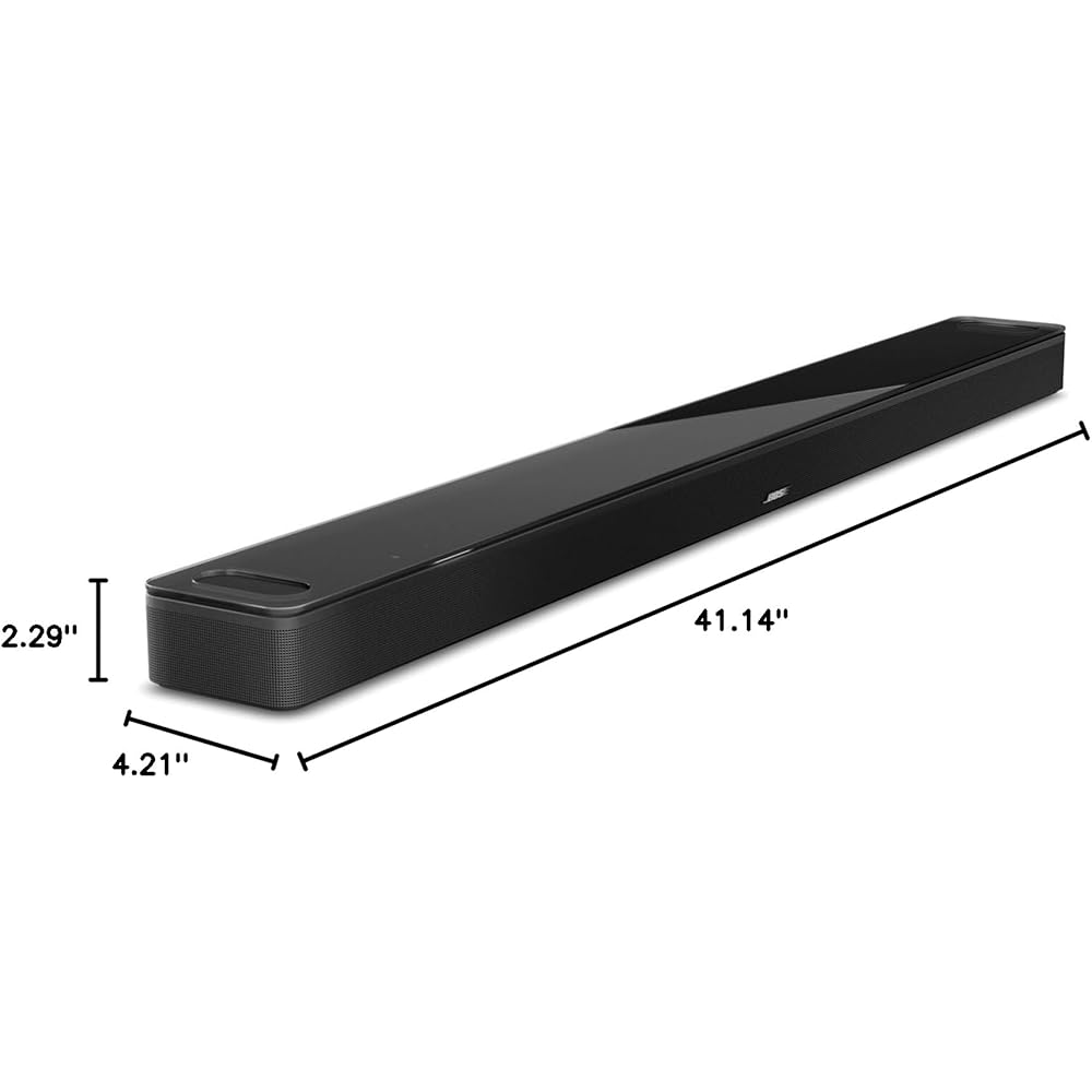 Bose Smart Ultra Soundbar, Surround Sound System for TV, Dolby Atmos Soundbar for TV Plus Alexa and Google Voice Control, Black : Electronics