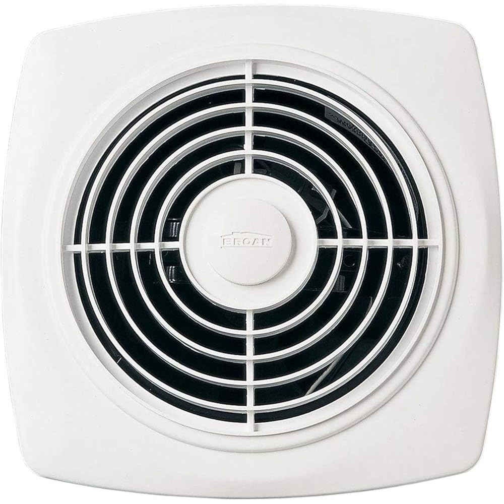 Broan-NuTone 509 Through-the-Wall Ventilation Fan White Cover, 200 CFM, 8.5 Sones, 8