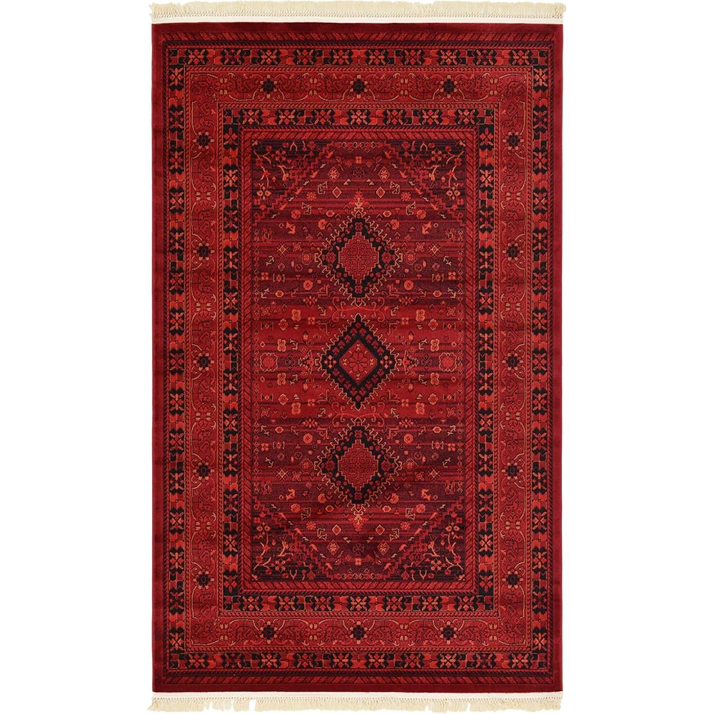 Unique Loom Tekke Collection Area Rug - Sheibani (5' 3