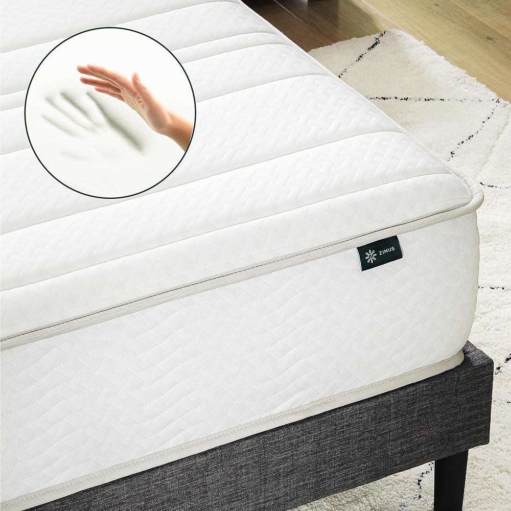 ZINUS 6 Inch Foam and Spring Hybrid Mattress, 75