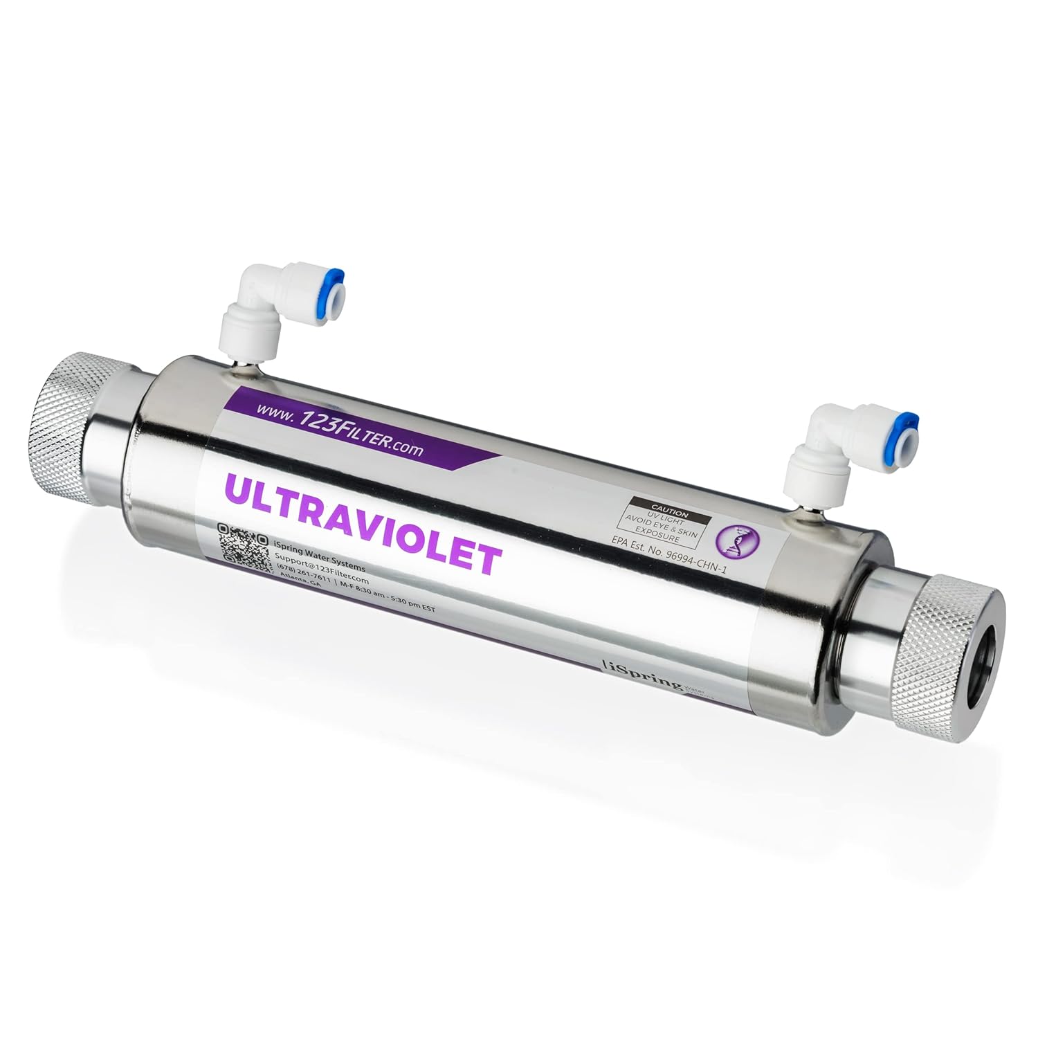iSpring UVF11A UV Ultraviolet Light Water Filter with Smart Flow Control Switch 11W, 110V, 10-INCH : Industrial & Scientific