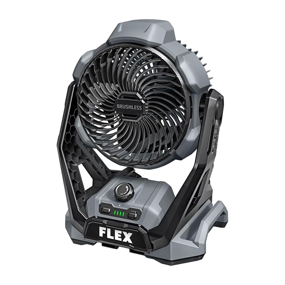 FLEX 24V Brushless Cordless 1,100 CFM Jobsite Fan Tool Only, Battery and Charger Not Included - FX5471-Z : Home & Kitchen