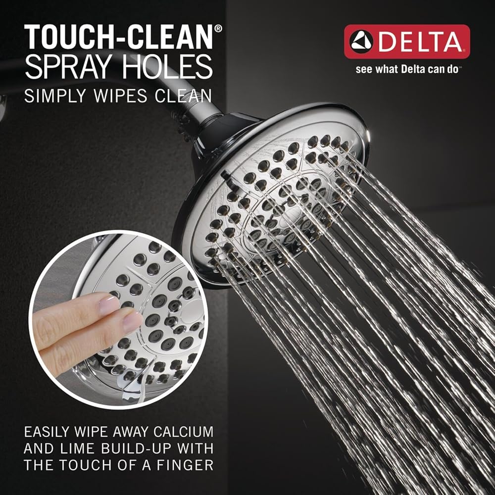 Delta Lahara 17 Series Dual-Function Valve Trim Kit, Chrome 2 Handle Set for Shower Faucet System, Chrome T17238 (Valve Not Included) - Shower Installation Kits -