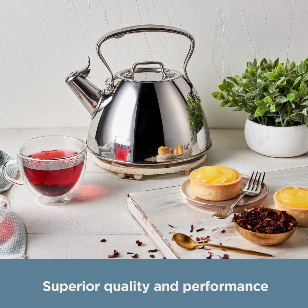 All-Clad Specialty Stainless Steel Tea Kettle 2 Quart Induction Pots and Pans, Cookware Silver: Home & Kitchen