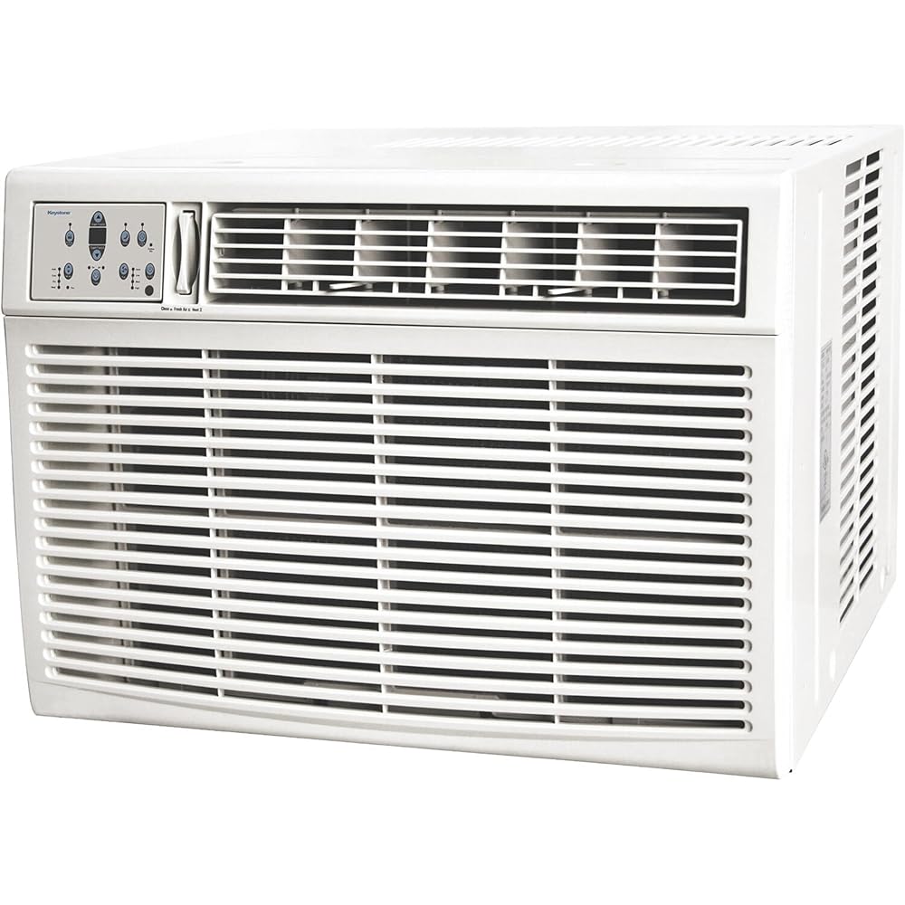 Keystone 23,200 BTU Window-Wall Air Conditioner with 16,000 BTU Supplemental Heat and Dehumidifier, 230V, Window AC for Large Rooms up to 1,500 Sq.Ft. with Smart Remote Control : Home & Kitchen