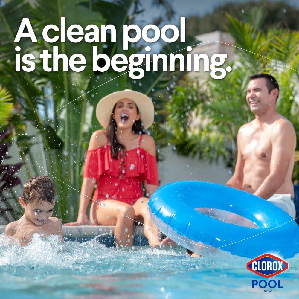 : Clorox® Pool&Spa™ XtraBlue 3” Swimming Pool Chlorinating Tablets, Kills Bacteria & Stops Algae (25 LB) : Patio, Lawn & Garden
