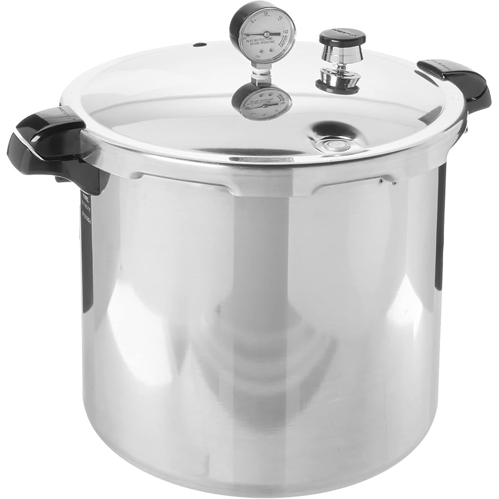 Presto 01784 23-Quart Induction Compatible Pressure Canner, Silver, Aluminum: Home & Kitchen