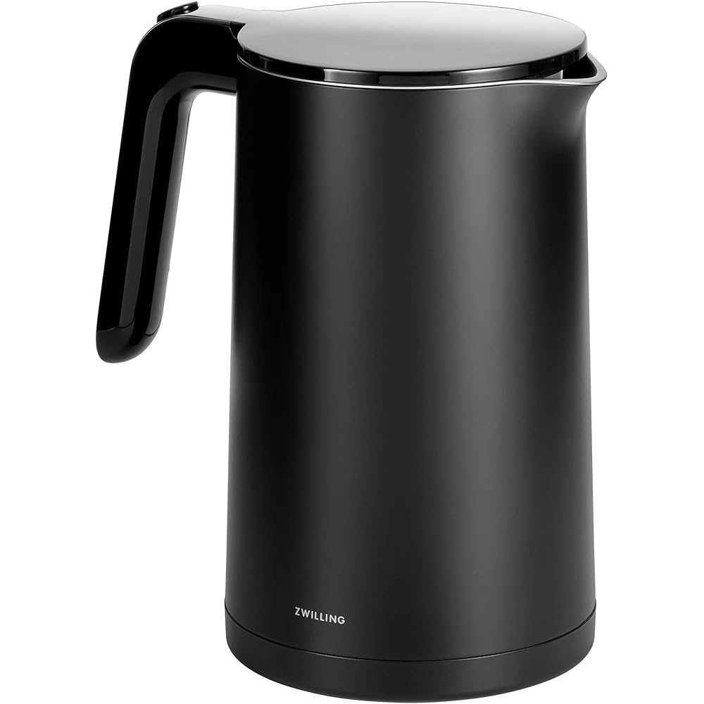ZWILLING Enfinigy Cool Touch 1.5-Liter Electric Kettle, Cordless Tea Kettle & Hot Water, Black: Home & Kitchen