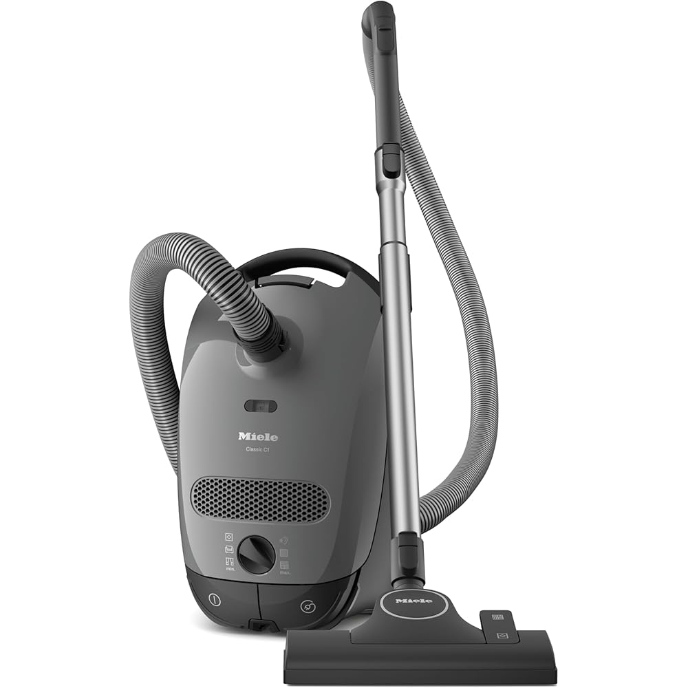 - Miele Classic C1 Pure Suction Bagged Canister Vacuum, Graphite Grey - Portable, Household