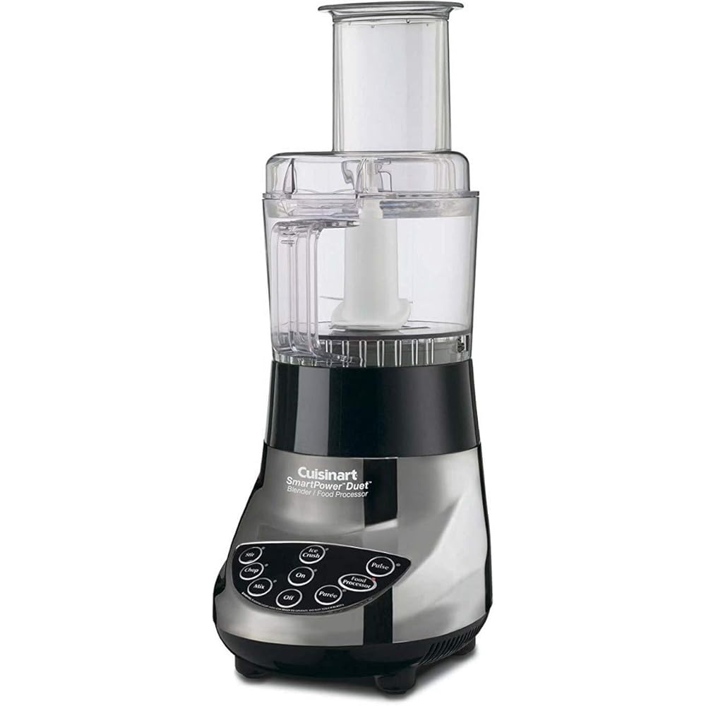 Cuisinart BFP-703BC Smart Power Duet Blender/Food Processor, Brushed Chrome, 3 cup, count of 6: Home & Kitchen