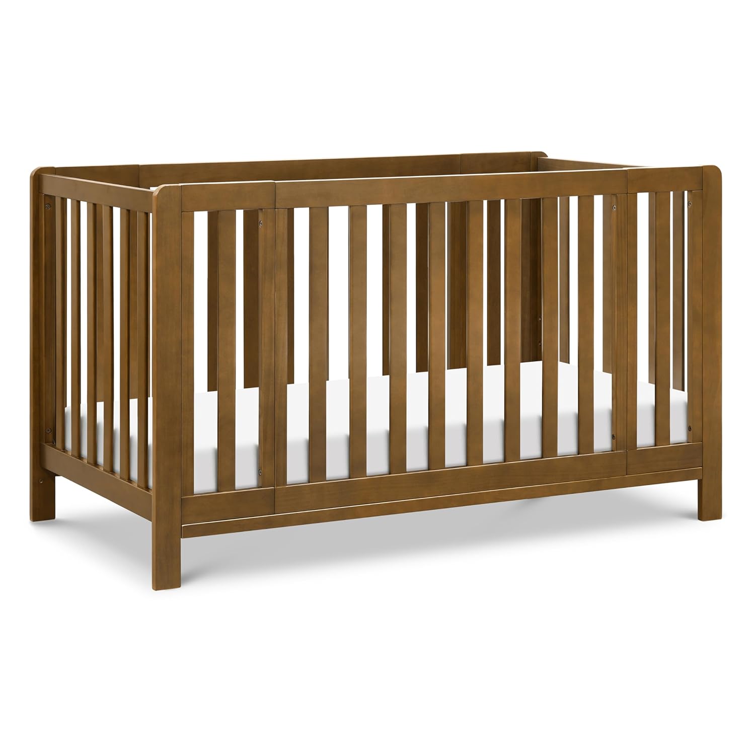 : Carter's by DaVinci Colby Grow 6-in-1 Convertible Crib - Converts to Portable Bassinet, Full-Size Baby Crib w/Removable Wheels, Toddler Bed, Junior, Full-Size Bed - GREENGUARD Gold Certified - Walnut : Baby