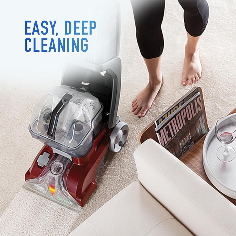- Hoover PowerScrub Deluxe Carpet Cleaner Machine for Carpet and Upholstery, Deep Cleaning Carpet Shampooer Machine with Multi-Purpose Tools, Pair Carpet Cleaner Solution - Carpet Steam Cleaners