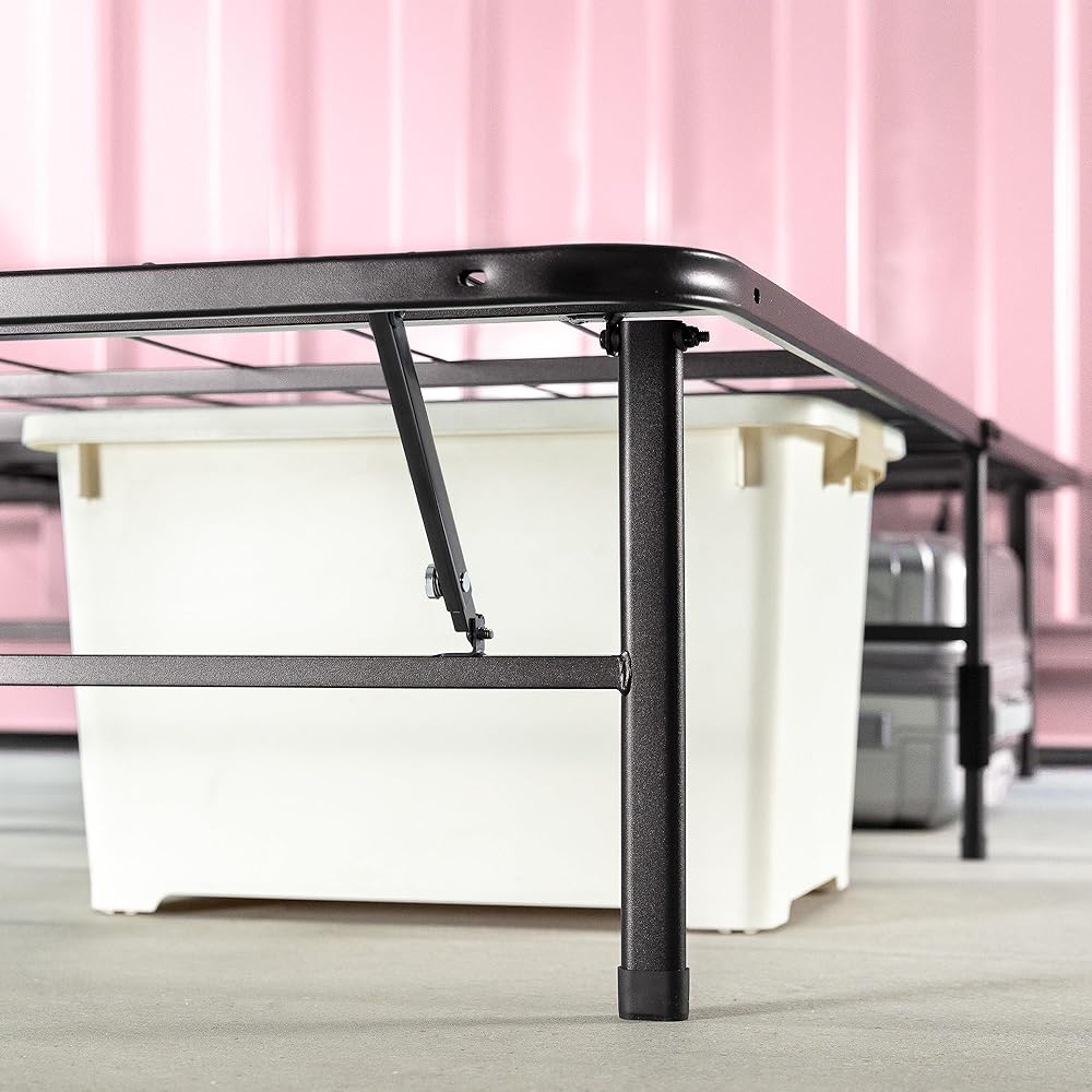 ZINUS SmartBase Tool-Free Assembly Mattress Foundation, 14 Inch Metal Platform Bed Frame, No Box Spring Needed, Sturdy Steel Frame, Underbed Storage, Queen : Home & Kitchen