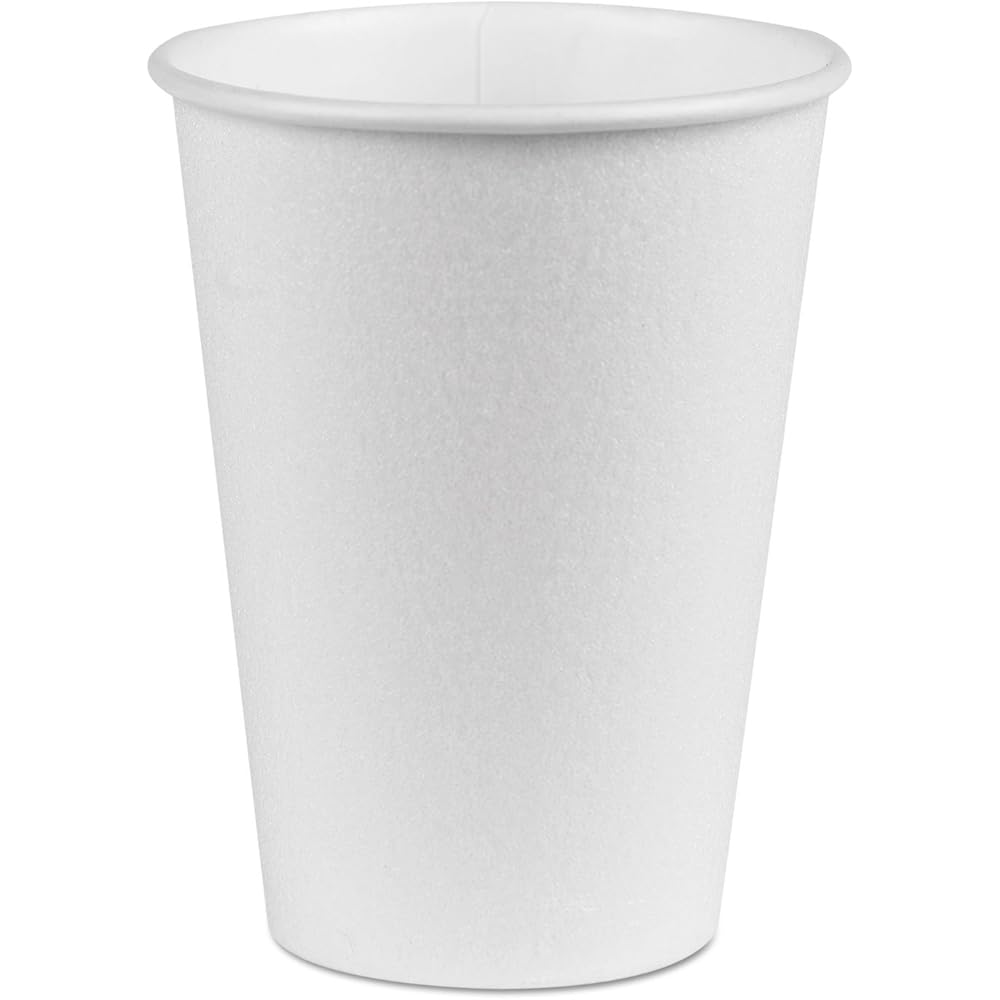 Dixie PerfecTouch 12 oz Paper Coffee Cups By GP PRO, White, 1000 Count (50 Disposable Cups Per Pack, 20 Sleeves Per Case), 5342W : Health & Household
