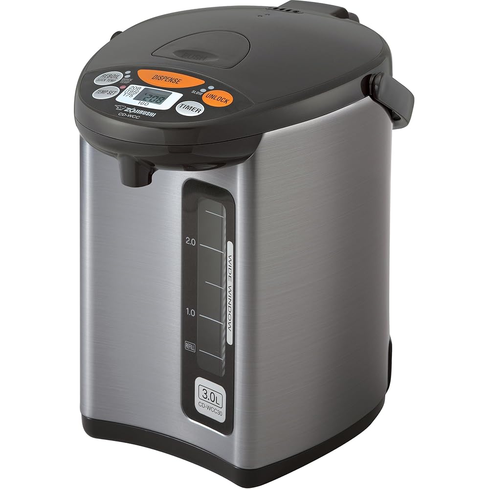 Zojirushi CD-WCC30 Micom Water Boiler and Warmer (101 oz, Silver Dark Brown) : Home & Kitchen