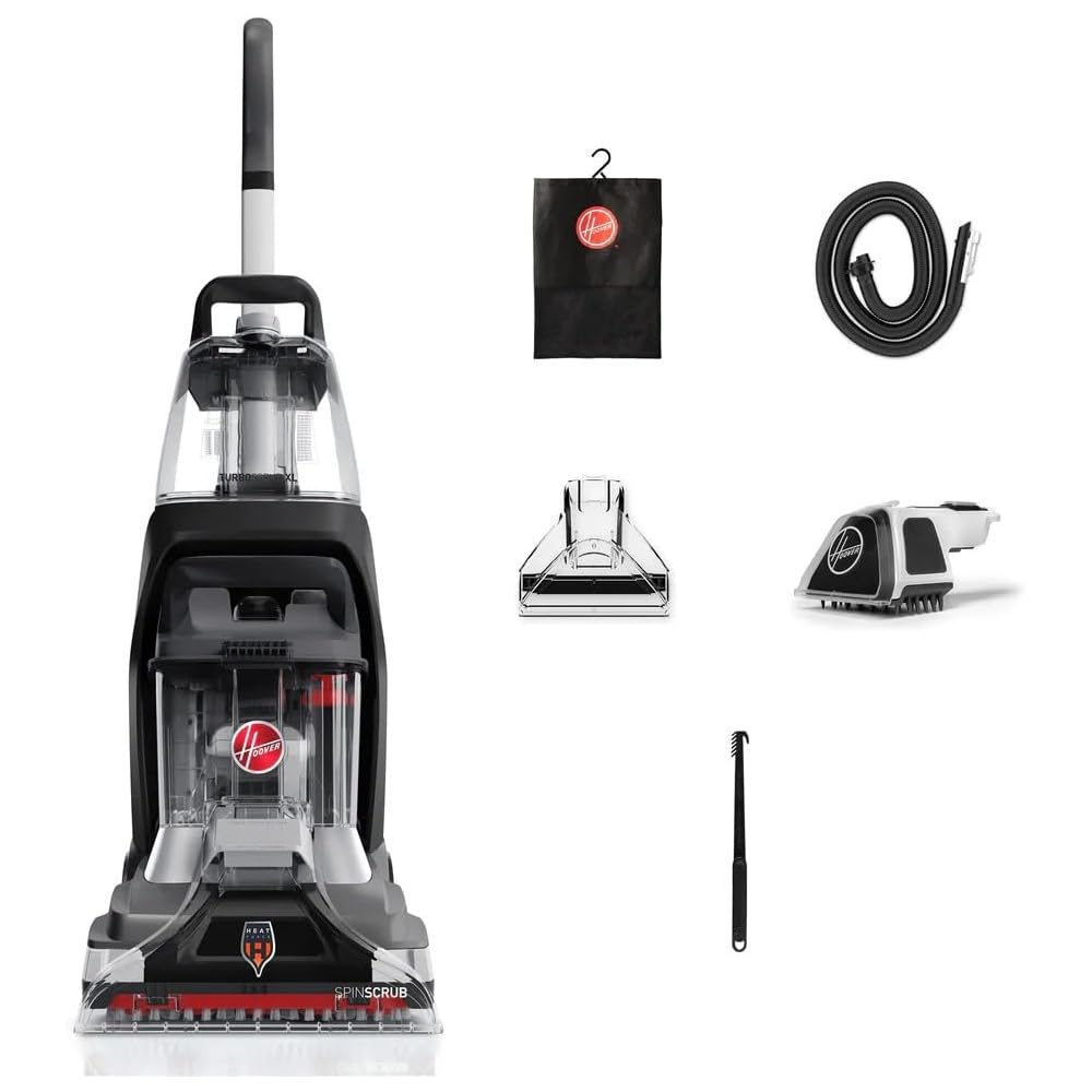 - Hoover PowerScrub XL Pet Carpet Cleaner Machine for Carpet and Upholstery, Deep Cleaning Shampooer Machine with Multi-Purpose Tools, Powerful Suction, Pair with Hoover Cleaner Solution